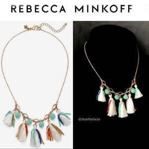 Rebecca Minkoff Geo Multi Tassel Short Necklace